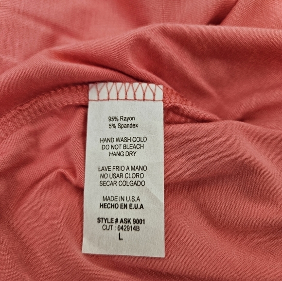 Azules Salmon‎ Pink Maxi Skirt Size Large Women's - Picture 6 of 8